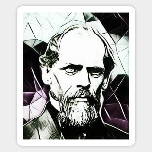 John A. Roebling Black and White Portrait | John A. Roebling Artwork 3 Sticker